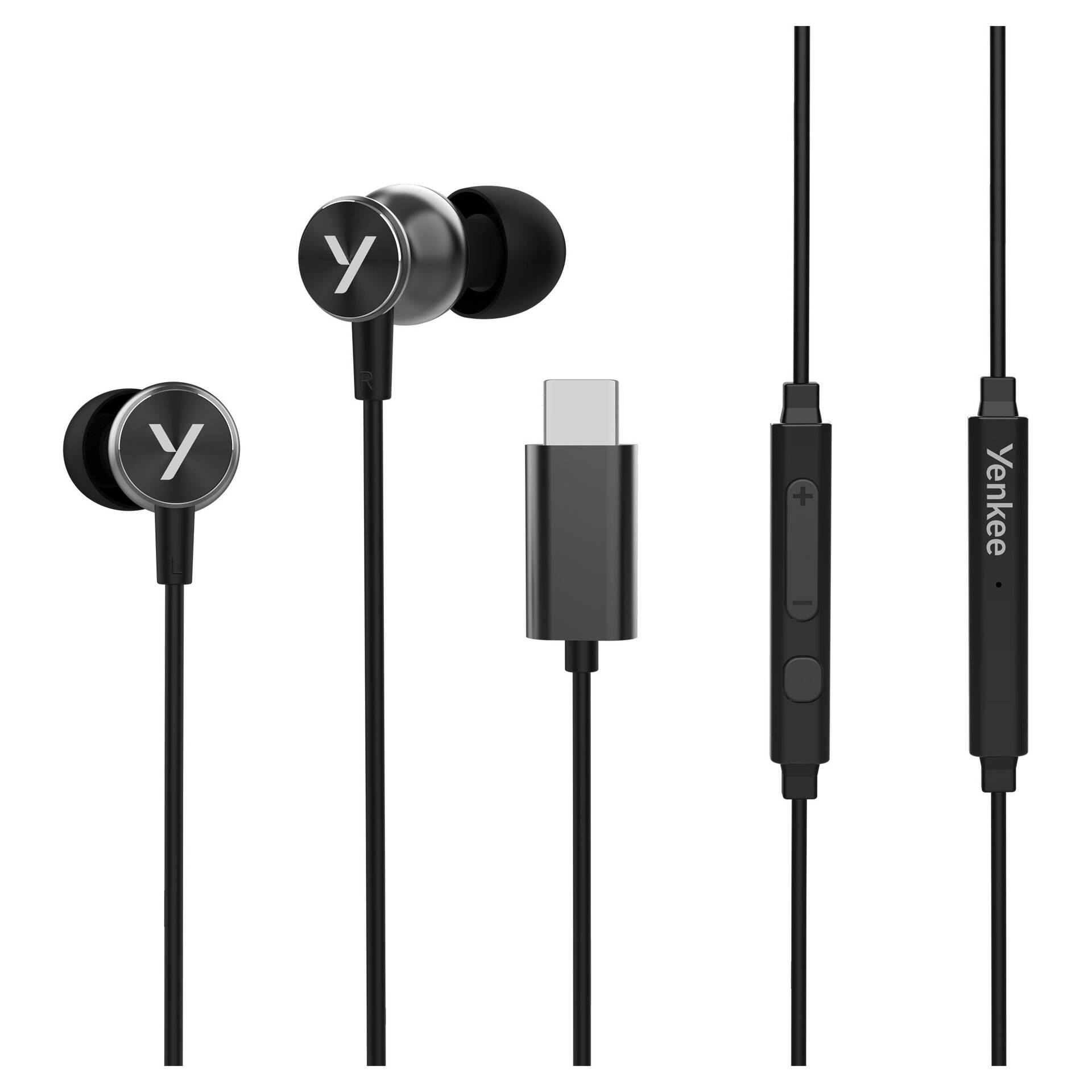 Drátová sluchátka USB-C s mikrofonem