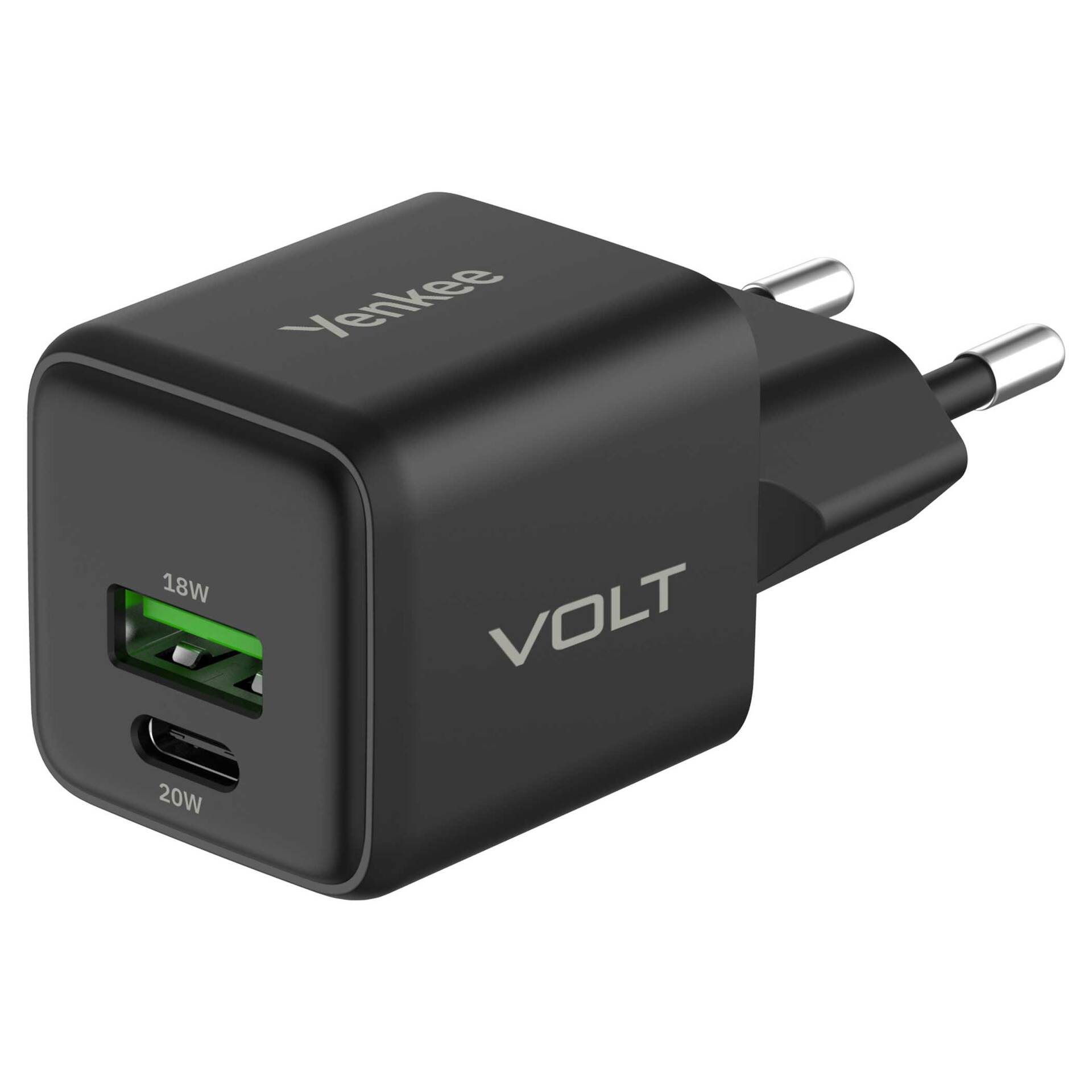 USB-A + USB-C nabíječka VOLT [18 W + 20 W]