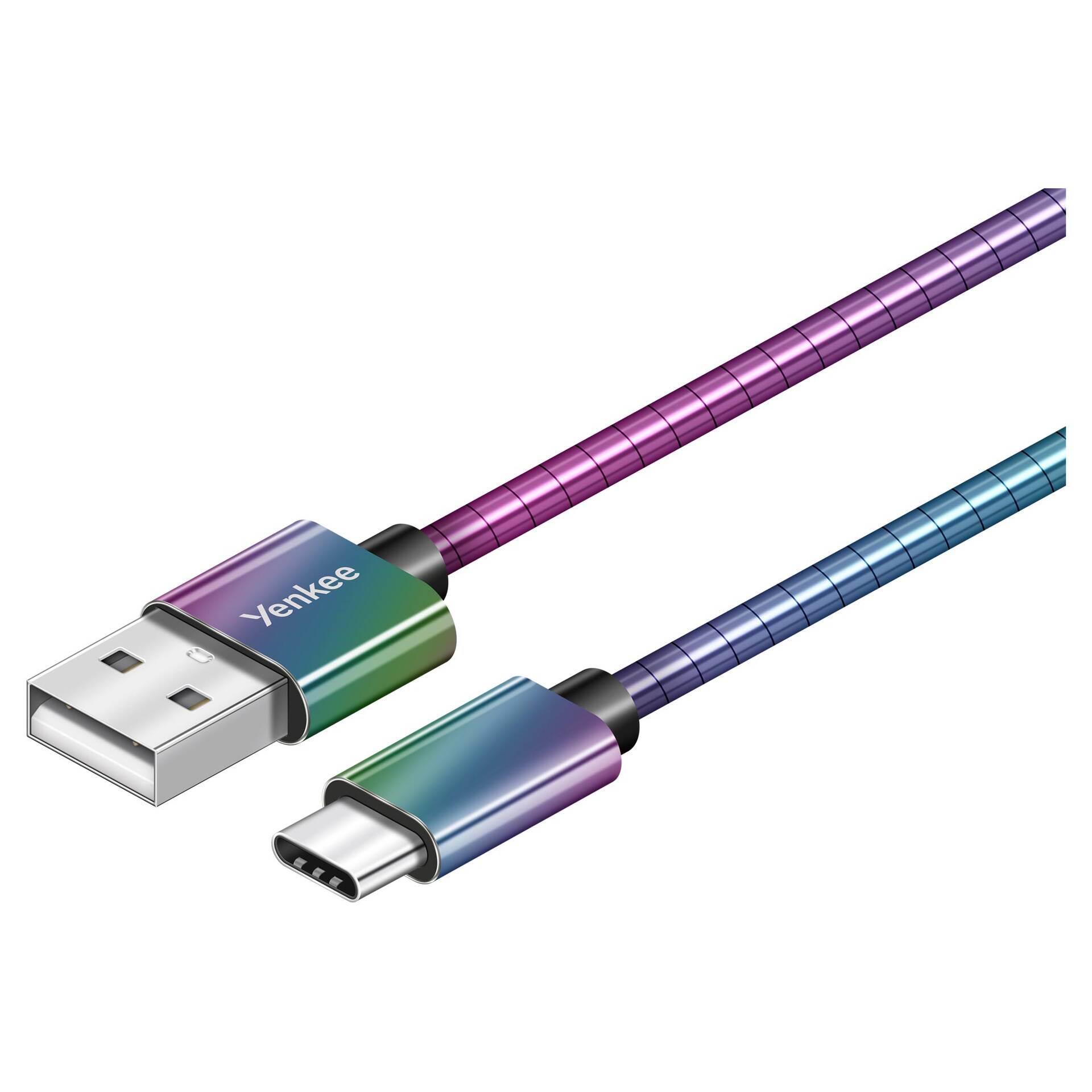 Ocelový synchronizační a nabíjecí USB A – USB C kabel