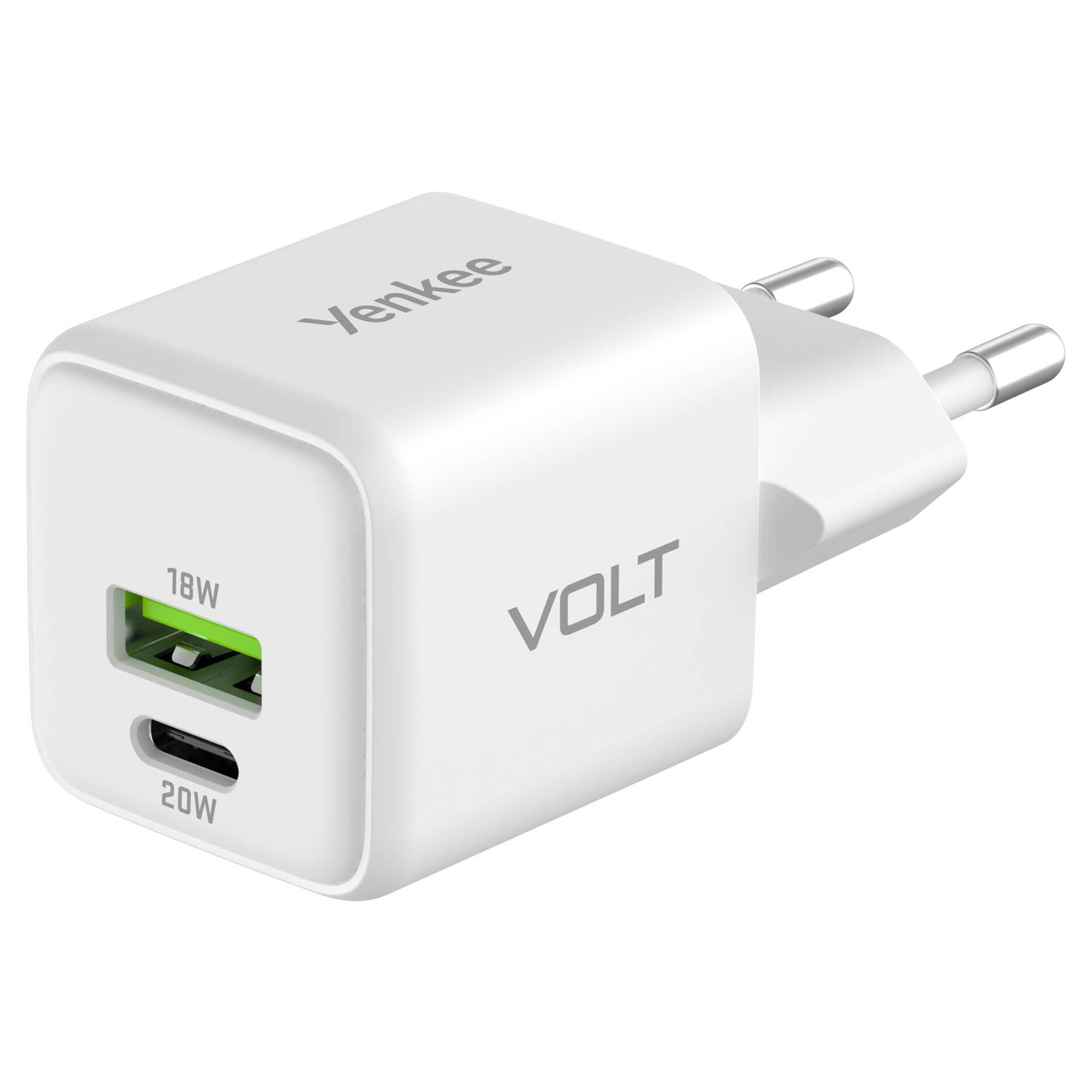 USB-A + USB-C nabíječka VOLT [18 W + 20 W]
